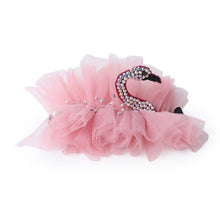 TIPY TIPY TAP FLAMINGO EMBELLISHED LEGWARMERS WITH SOCKS & HEADBAND - BLACK