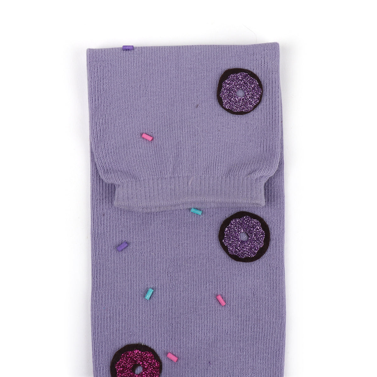 TIPY TIPY TAP DONUGHT EMBELLISHED LEGWARMERS WITH SOCKS & HEADBAND - LILAC