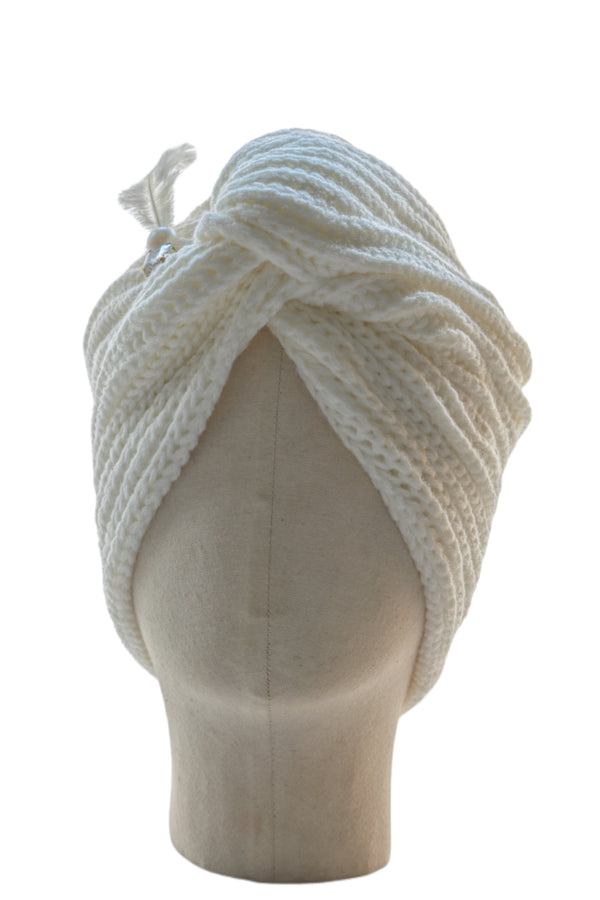 TIPY TIPY TAP KNOTTED FEATHER  TURBAN