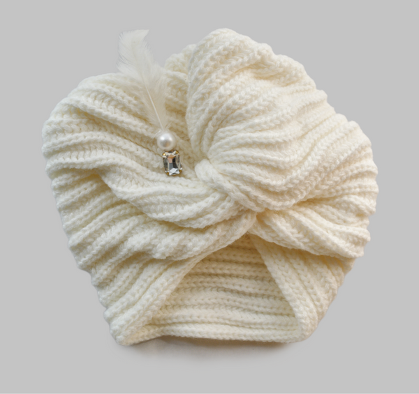 TIPY TIPY TAP KNOTTED FEATHER  TURBAN