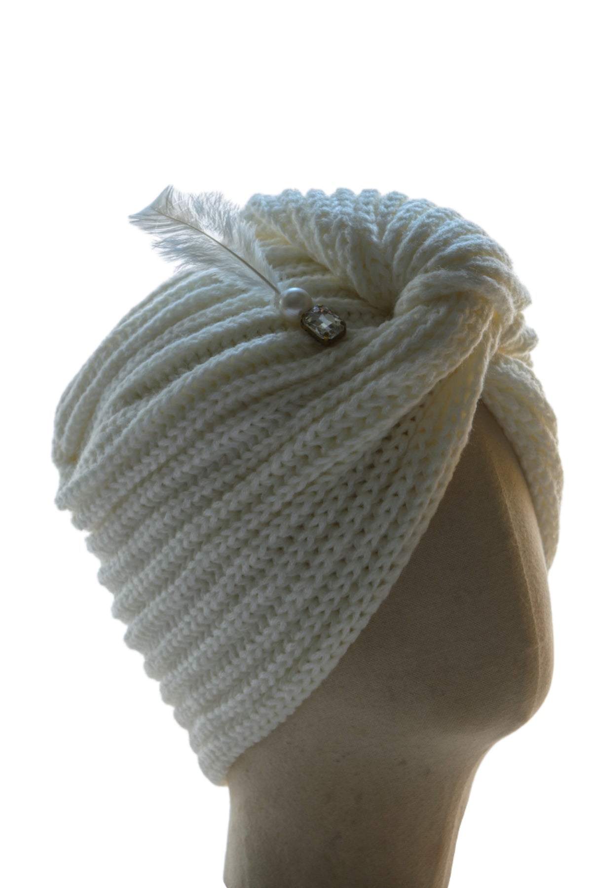 TIPY TIPY TAP KNOTTED FEATHER  TURBAN