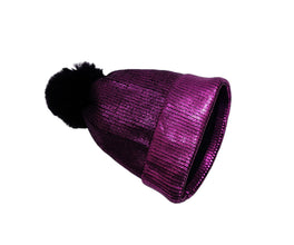 TIPY TIPY TAP GLITTERY POMPOM CAP - PINK