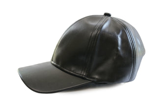 TIPY TIPY TAP LEATHERITE BASEBALL CAP - BLACK