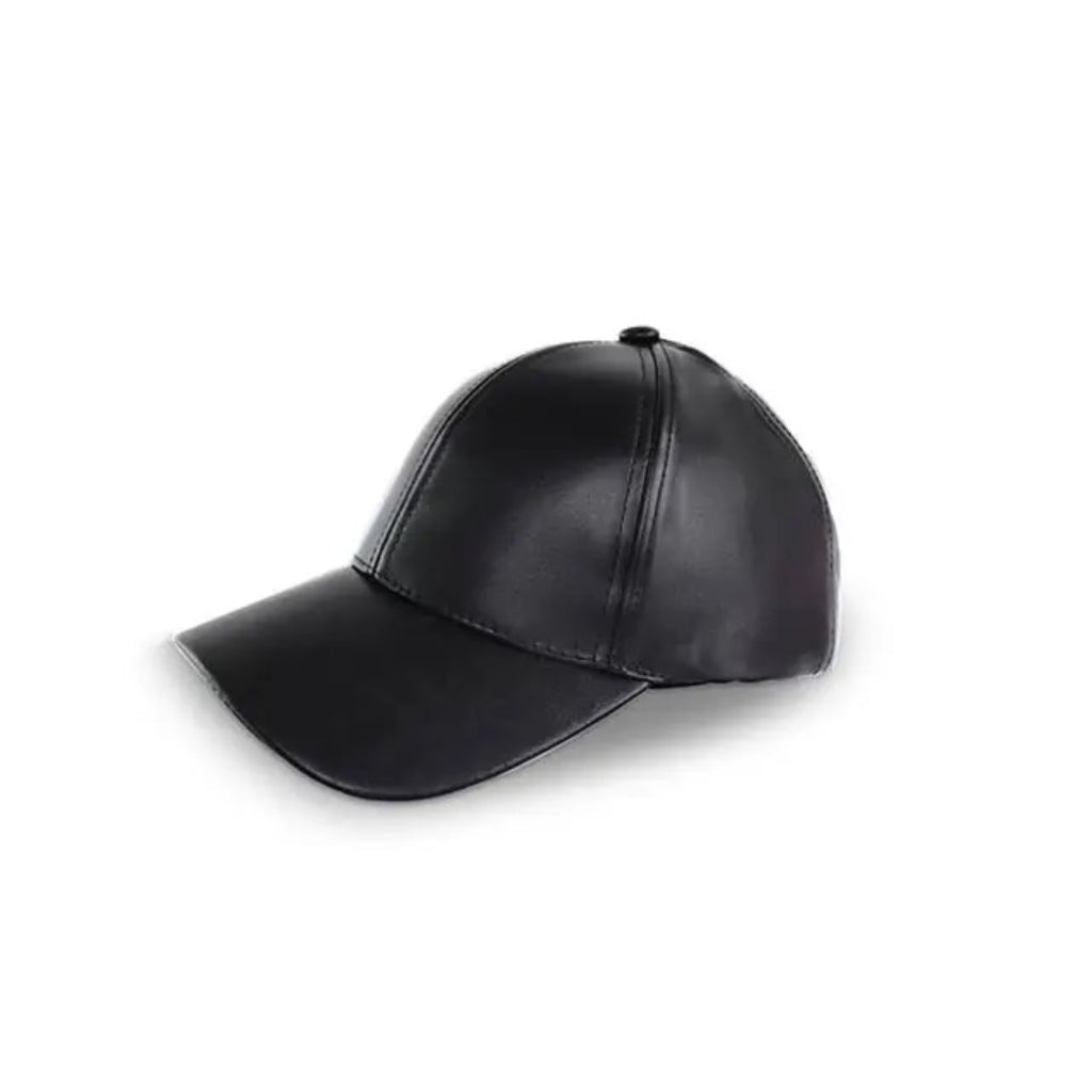 TIPY TIPY TAP LEATHERITE BASEBALL CAP - BLACK