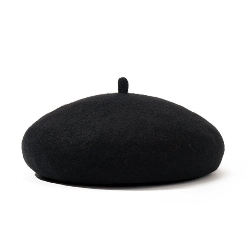 TIPY TIPY TAP WINTER BERET CAP - BLACK