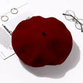 TIPY TIPY TAP WINTER BERET HAT - MAROON 6-14 MONTH