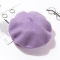 TIPY TIPY TAP WINTER BERET CAP - PURPLE