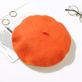 TIPY TIPY TAP WINTER BERET CAP - ORANGE