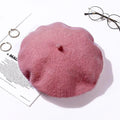 TIPY TIPY TAP WINTER BERET CAP - DARK PINK
