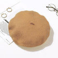 TIPY TIPY TAP WINTER BERET CAP - CAMEL