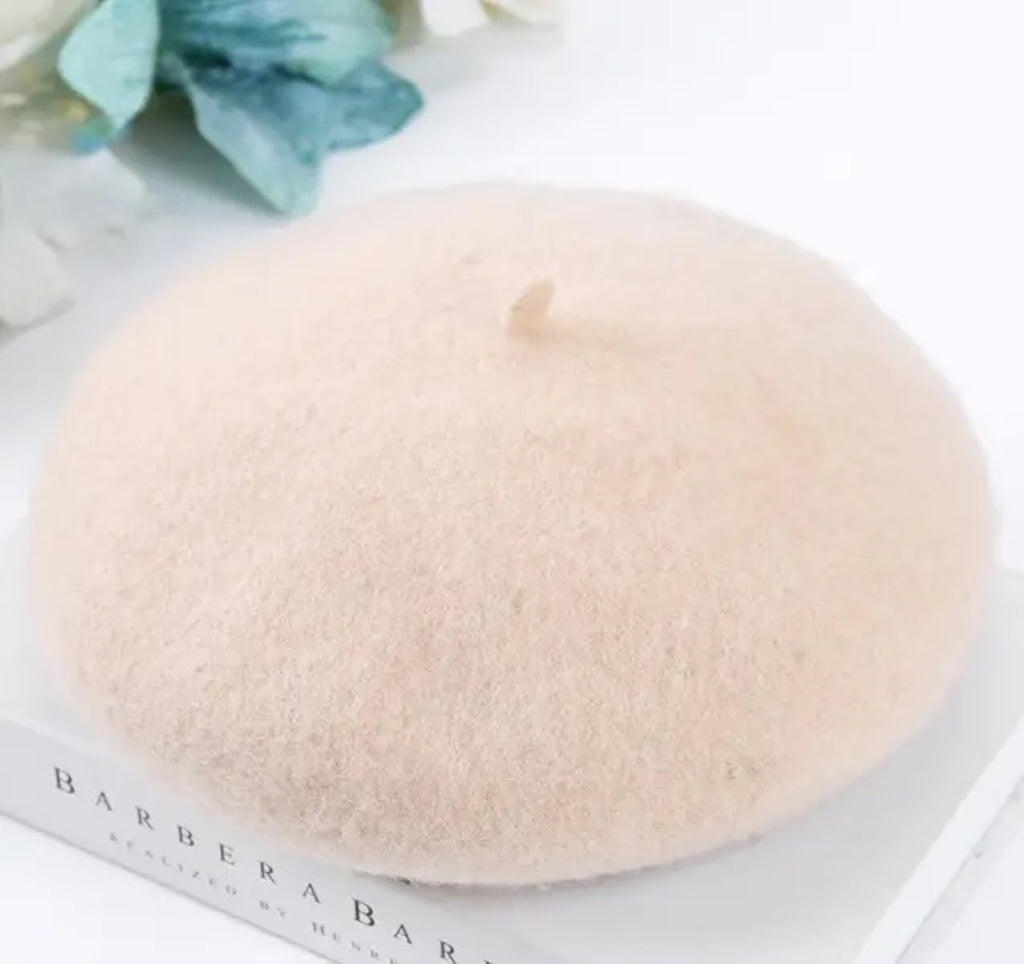 TIPY TIPY TAP WINTER BERET CAP - BEIGE