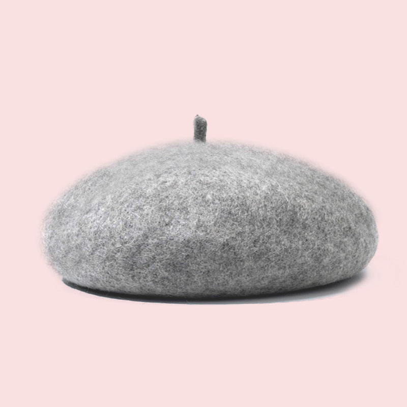 TIPY TIPY TAP WINTER BERET CAP - LIGHT GREY