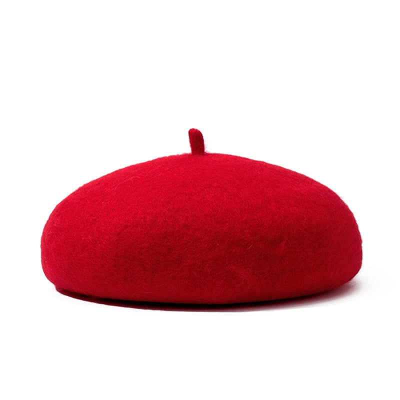 TIPY TIPY TAP WINTER BERET CAP - RED