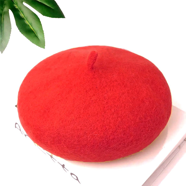 TIPY TIPY TAP WINTER BERET CAP - RED
