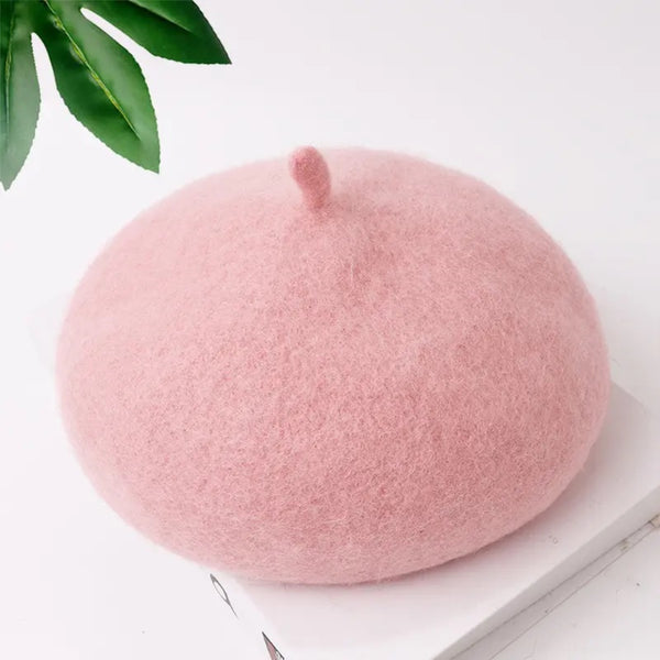 TIPY TIPY TAP WINTER BERET CAP - PINK