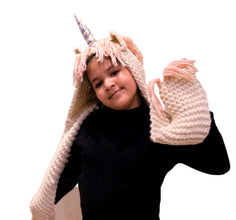 UNICORN HOODED MUFLER CAP
