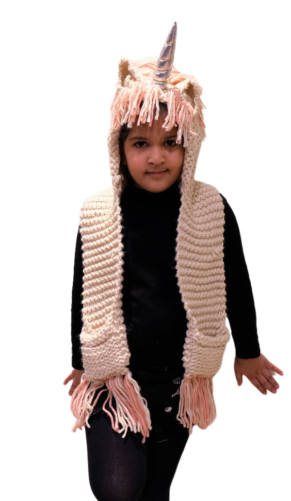 UNICORN HOODED MUFLER CAP