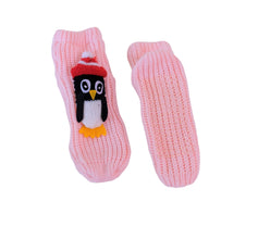 TIPY TIPY TAP 3D PENGUINE SOCKS - PINK