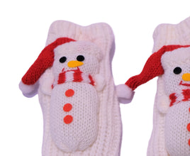 TIPY TIPY TAP 3D SNOWMAN SOCKS - WHITE