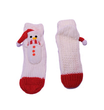 TIPY TIPY TAP 3D SNOWMAN SOCKS - WHITE