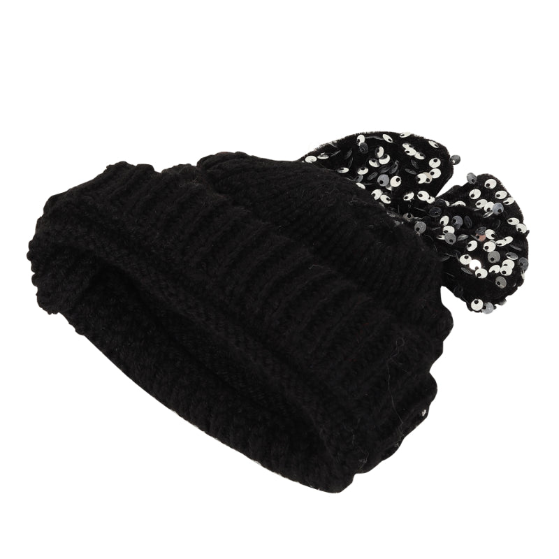 TIPY TIPY TAP SEQUENCED BOW CAP - BLACK