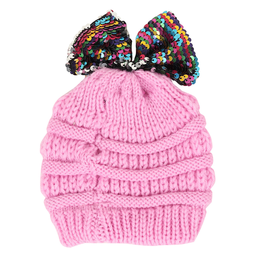 TIPY TIPY TAP SEQUENCED BOW CAP - PINK