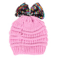 TIPY TIPY TAP SEQUENCED BOW CAP - PINK
