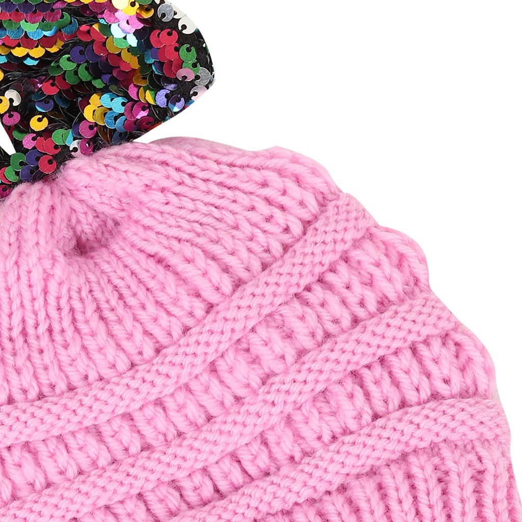TIPY TIPY TAP SEQUENCED BOW CAP - PINK
