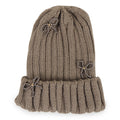 TIPY TIPY TAP PEARL BOW CAP - BROWN
