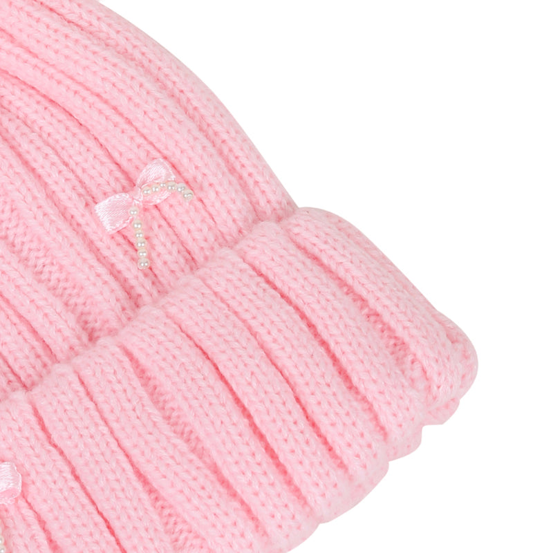 TIPY TIPY TAP POM POM BOW CAP - PINK