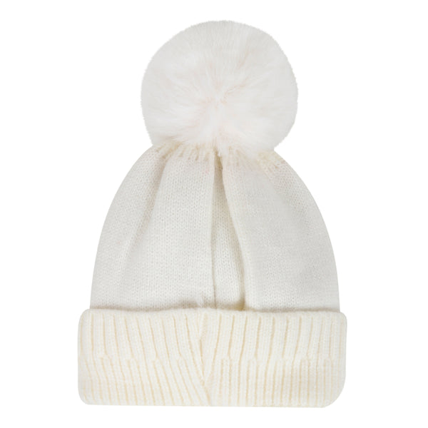 TIPY TIPY TAP HEART THEME WINTER CAP - WHITE