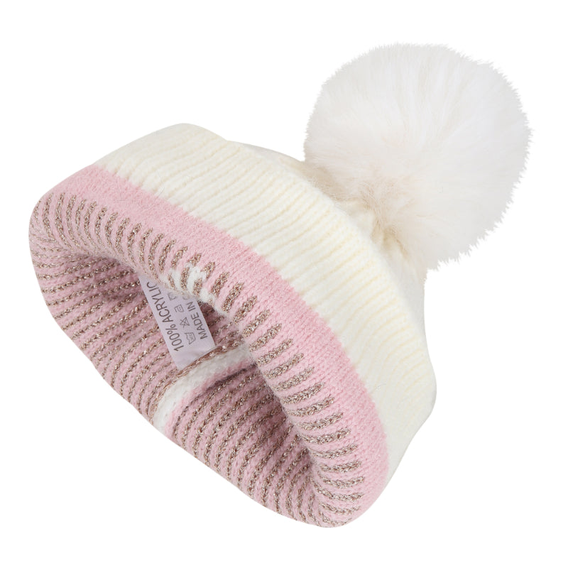 TIPY TIPY TAP HEART THEME WINTER CAP - WHITE