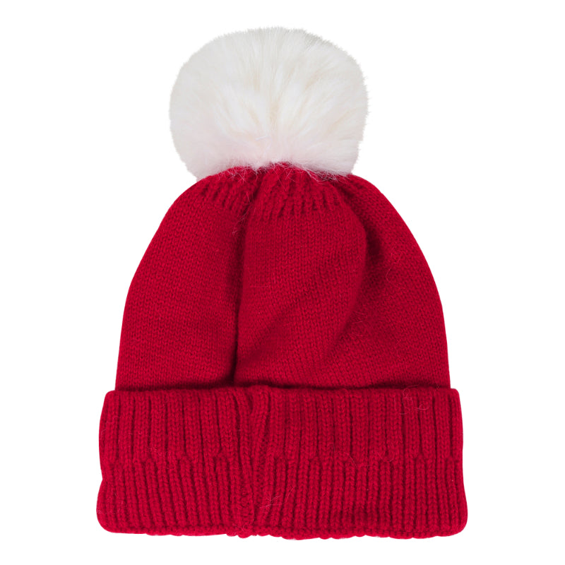 TIPY TIPY TAP HEART THEME WINTER CAP - RED