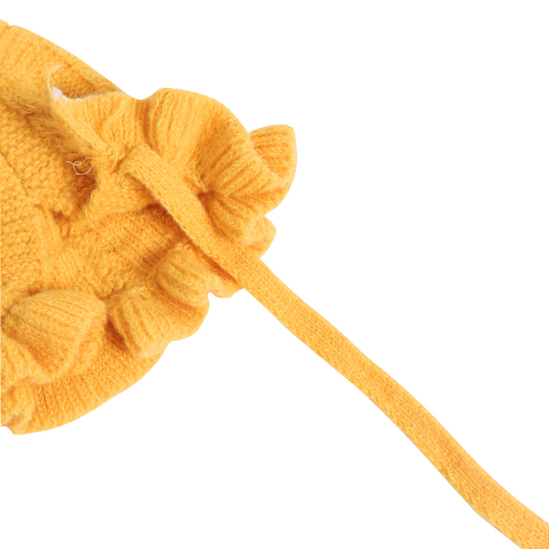 TIPY TIPY TAP WINTER BONNET CAP - YELLOW
