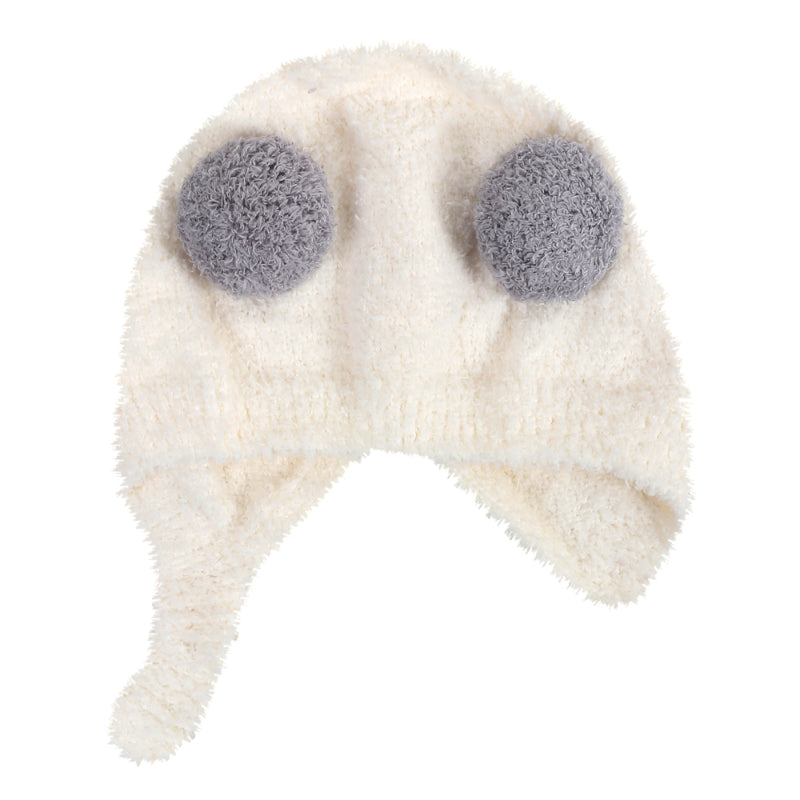 TIPY TIPY TAP POM POM INFANT CAP - WHITE