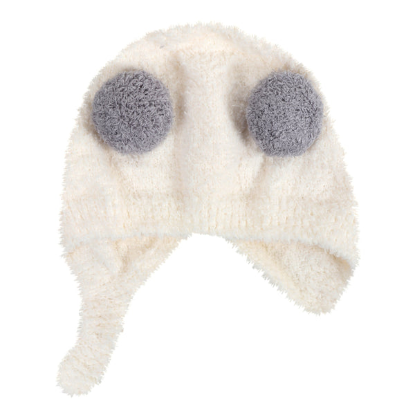TIPY TIPY TAP POM POM INFANT CAP - WHITE