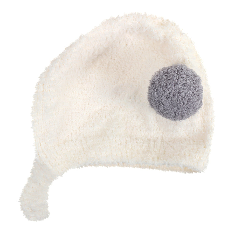TIPY TIPY TAP POM POM INFANT CAP - WHITE