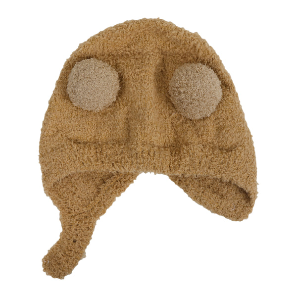 TIPY TIPY TAP POM POM INFANT CAP - BROWN