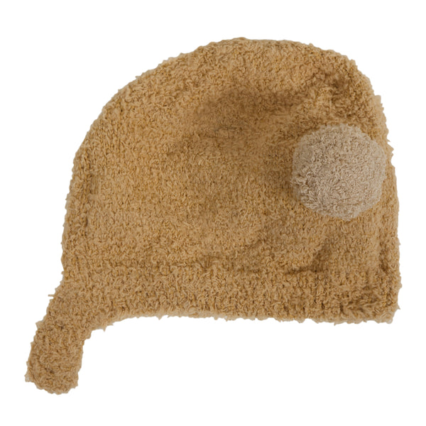 TIPY TIPY TAP POM POM INFANT CAP - BROWN