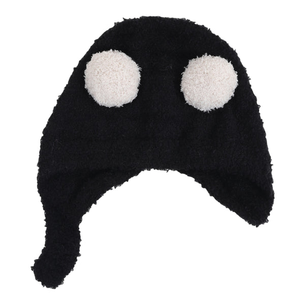 TIPY TIPY TAP POM POM INFANT CAP - BLACK