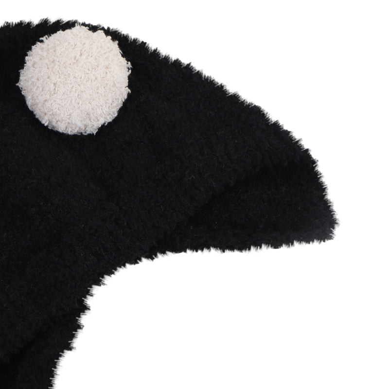 TIPY TIPY TAP POM POM INFANT CAP - BLACK