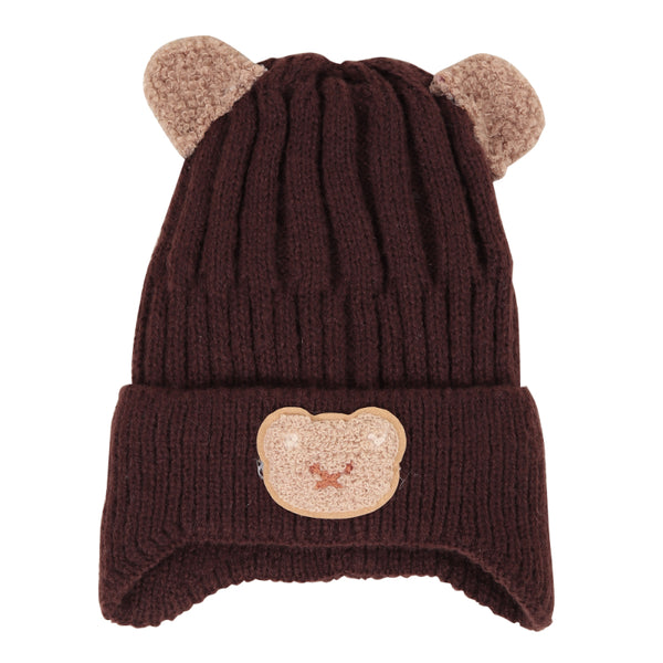 TIPY TIPY TAP CARTOON EAR TRAPPER CAP - BROWN