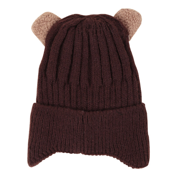 TIPY TIPY TAP CARTOON EAR TRAPPER CAP - BROWN