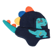 TIPY TIPY TAP DINO WOOLLEN CAP - BLUE