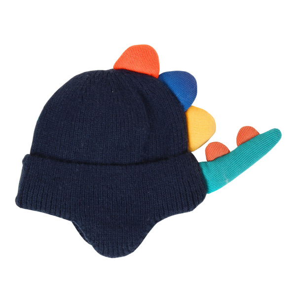 TIPY TIPY TAP DINO WOOLLEN CAP - BLUE