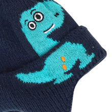 TIPY TIPY TAP DINO WOOLLEN CAP - BLUE