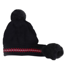 TIPY TIPY TAP BRAIDED WINTER BEANIE - BLACK