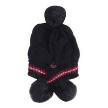 TIPY TIPY TAP BRAIDED WINTER BEANIE - BLACK