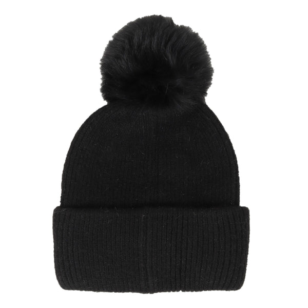 TIPY TIPY TAP RHINESTONES WINTER CAP - BLACK