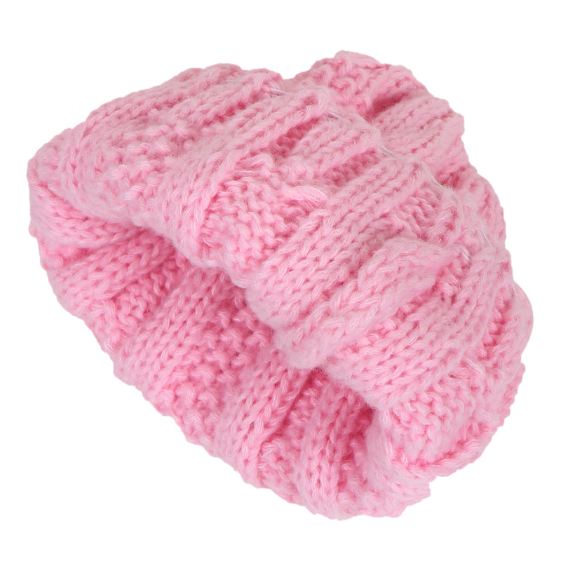 TIPY TIPY TAP SELF DESIGN BEANIE - PINK